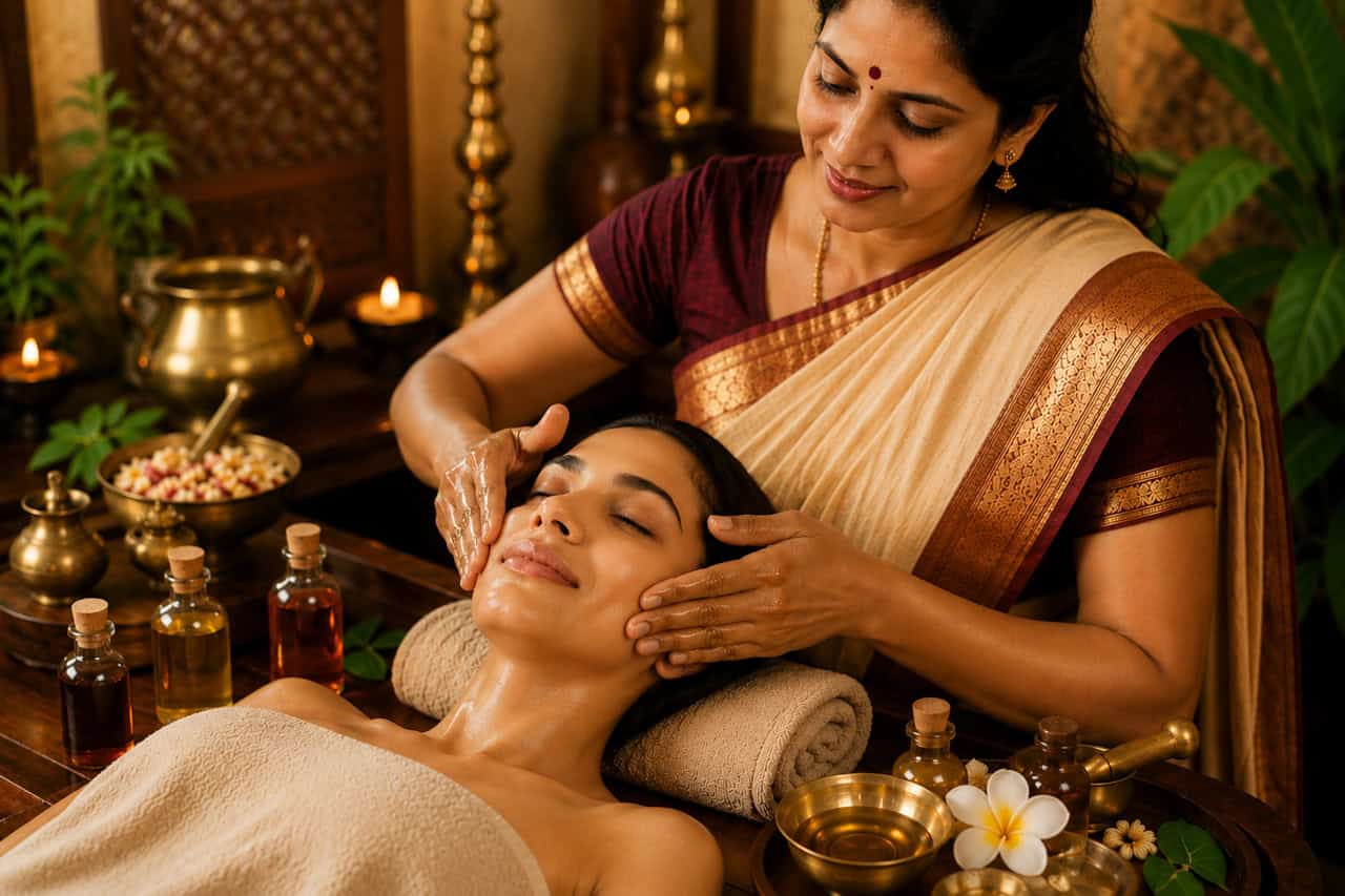 Mukhabhyanga: il massaggio ayurvedico del viso tra bellezza, energia e consapevolezza